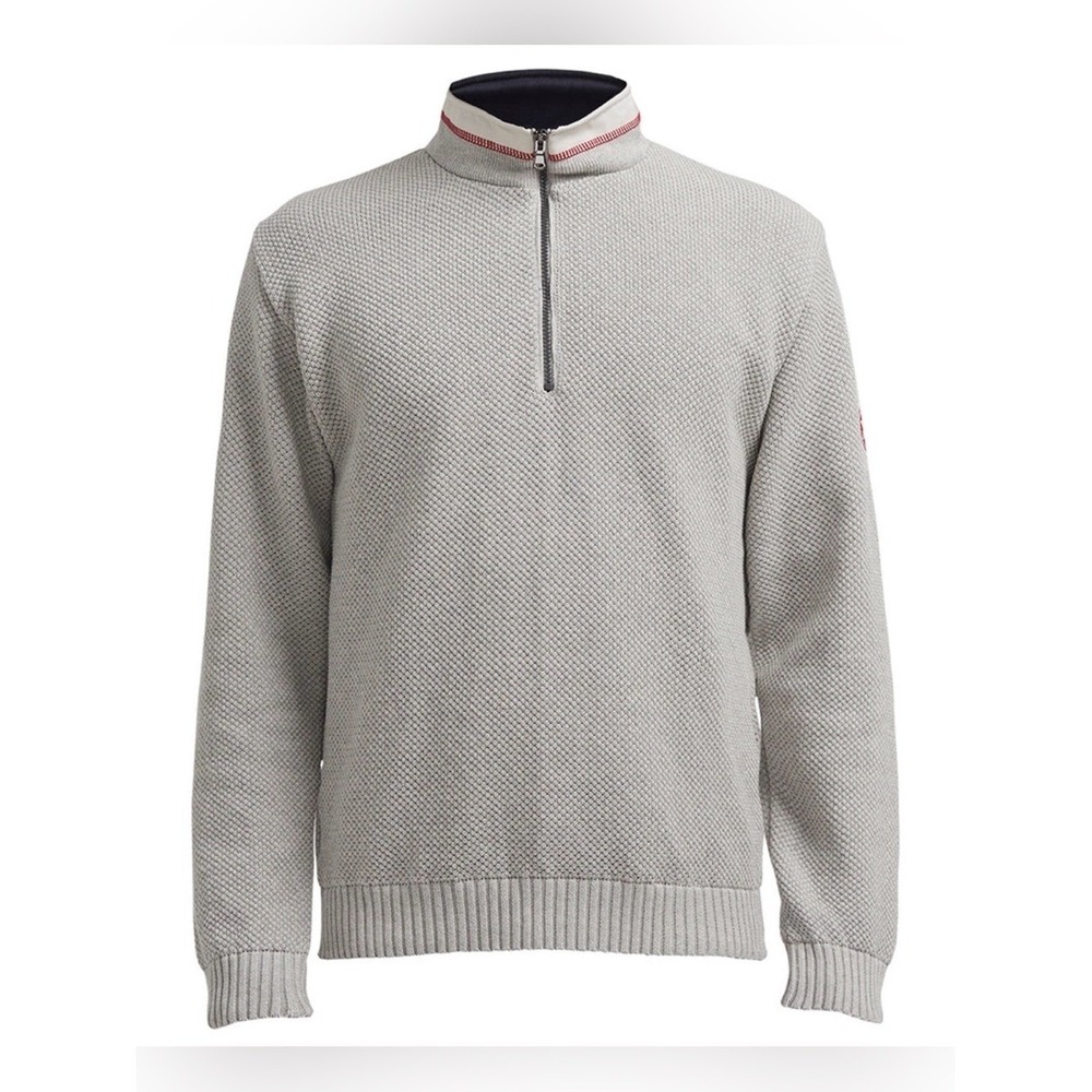 Holebrook Sweden Classic Windproof Quarter Zip Sweater Jumper 3XL Organic Cotton